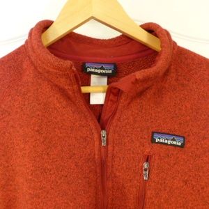Patagonia quarter-zip sweater (deep red/medium)